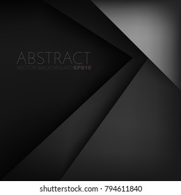 Black triangle arrow vector background with space for text and background design