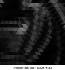 black triangle background.  polygonal style 