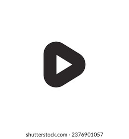A black triangle can be used as a logo 