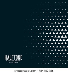 black triangle halftone vector background