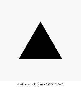 Black Triangle Icon Vector Design On White Background