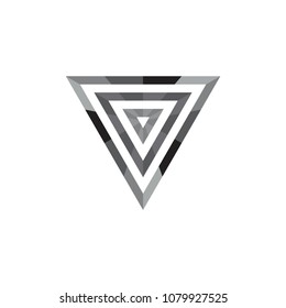 Black Triangle logo design vector