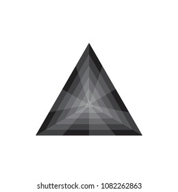 Black Triangle logo design vector