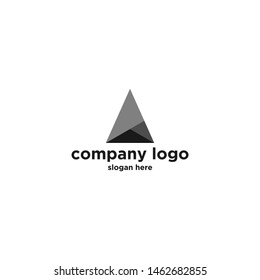 black A triangle logo vector