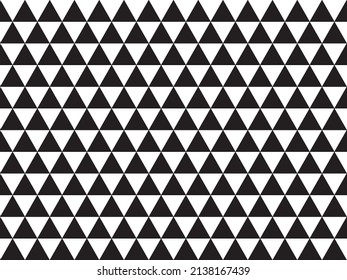 black triangle on white background