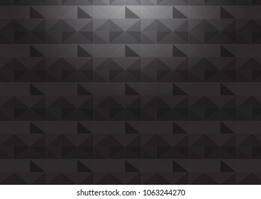 Black triangle pattern background