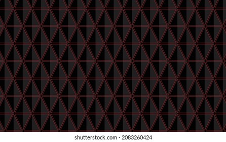 Black triangle and red light background