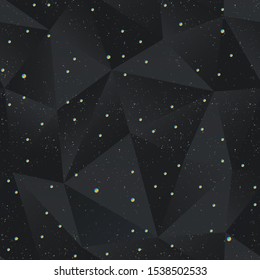 Black triangle seamless pattern with grunge effect.