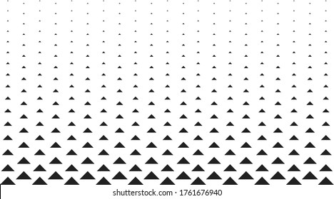 Black triangle simple pattern. Graphic abstract geometric background design.