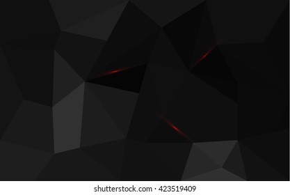 Black triangle structure abstract background