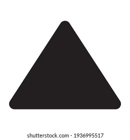 Black Triangle - vector illustration icon