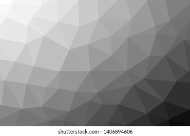 Black triangles background. Abstract polygonal illustration. Vector geometric image.