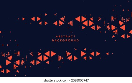 Triángulos negros de metal, piedra con manchas azules. Textura colorida de grunge vectorial sin foco