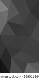 Fondo de mosaico de triángulos negros Plantillas de diseño de polígono bajo