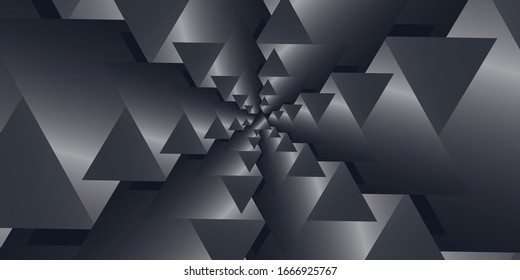 Black triangles on abstract background. Pattern decoration.
