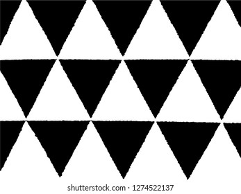 black triangles pattern, vector.