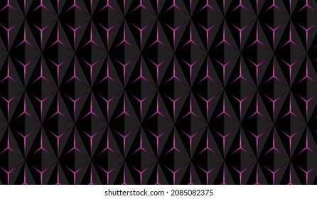 Black triangles and pink check abstract background illustration