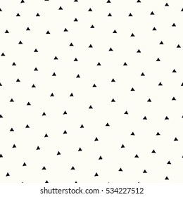 
Black triangles. White background. Seamless pattern.