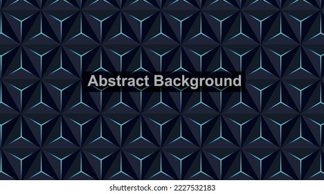 Black triangular abstract background, Grunge surface, 3d Rendering, background illustration.
