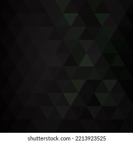 Black Triangular Pattern, Geometric Wallpaper. Abstract BackgroundVector Illustration. EPS 10