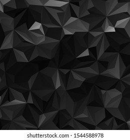 Black triangular vector background. layout for advertising