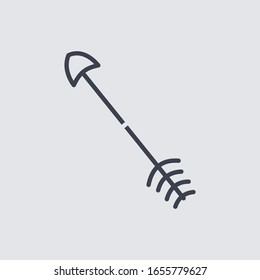 Black tribal arrow in new modern style. Chalkboard Arrows hand drawn icons set.