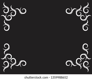 Black tribal background icon template