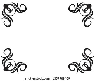 Black tribal background icon template