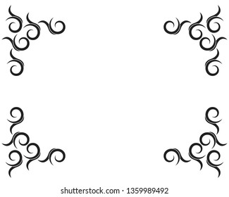 Black tribal background icon template