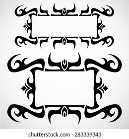 black tribal frame