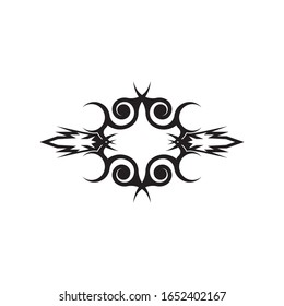 Antecedentes abstractos de tatuajes tribales negros 