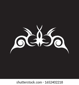 Black tribal tattoo abstract background 