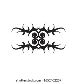 Black tribal tattoo abstract background 