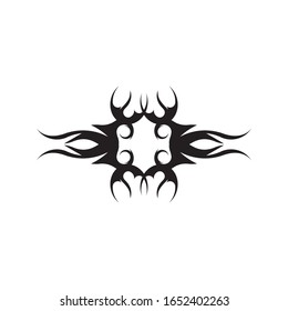 Black tribal tattoo abstract background 