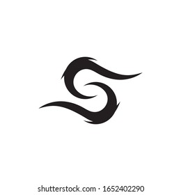 Black tribal tattoo abstract background 