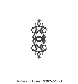 Black Tribal Tattoo Abstract Symbol Template