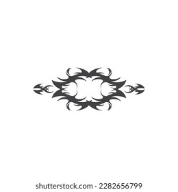 Black Tribal Tattoo Abstract Symbol Template