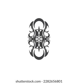 Black Tribal Tattoo Abstract Symbol Template