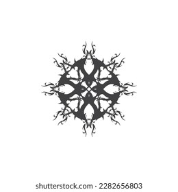 Black Tribal Tattoo Abstract Symbol Template