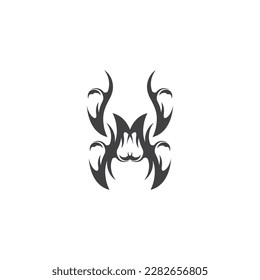 Black Tribal Tattoo Abstract Symbol Template