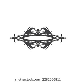 Black Tribal Tattoo Abstract Symbol Template