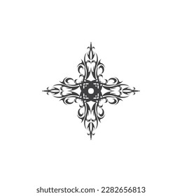 Black Tribal Tattoo Abstract Symbol Template