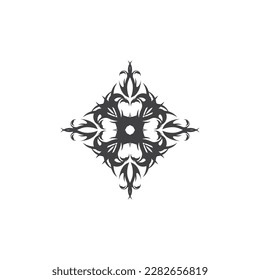 Black Tribal Tattoo Abstract Symbol Template