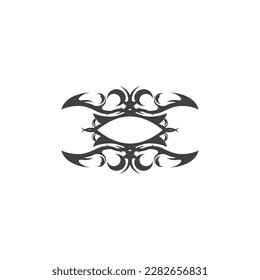 Black Tribal Tattoo Abstract Symbol Template