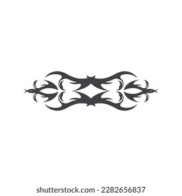 Black Tribal Tattoo Abstract Symbol Template