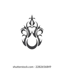 Black Tribal Tattoo Abstract Symbol Template