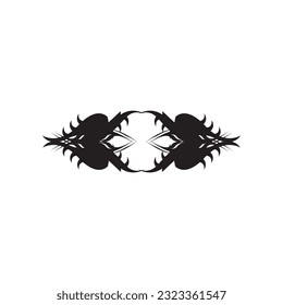 Black Tribal Tattoo Abstract Symbol Template