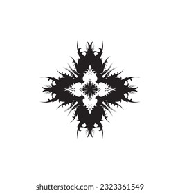 Black Tribal Tattoo Abstract Symbol Template