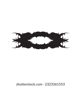 Black Tribal Tattoo Abstract Symbol Template