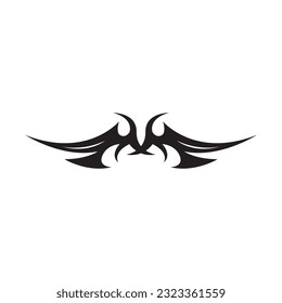 Black Tribal Tattoo Abstract Symbol Template